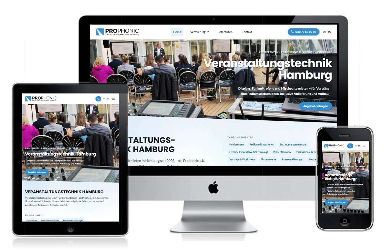 Homepage Veranstaltungstechnik